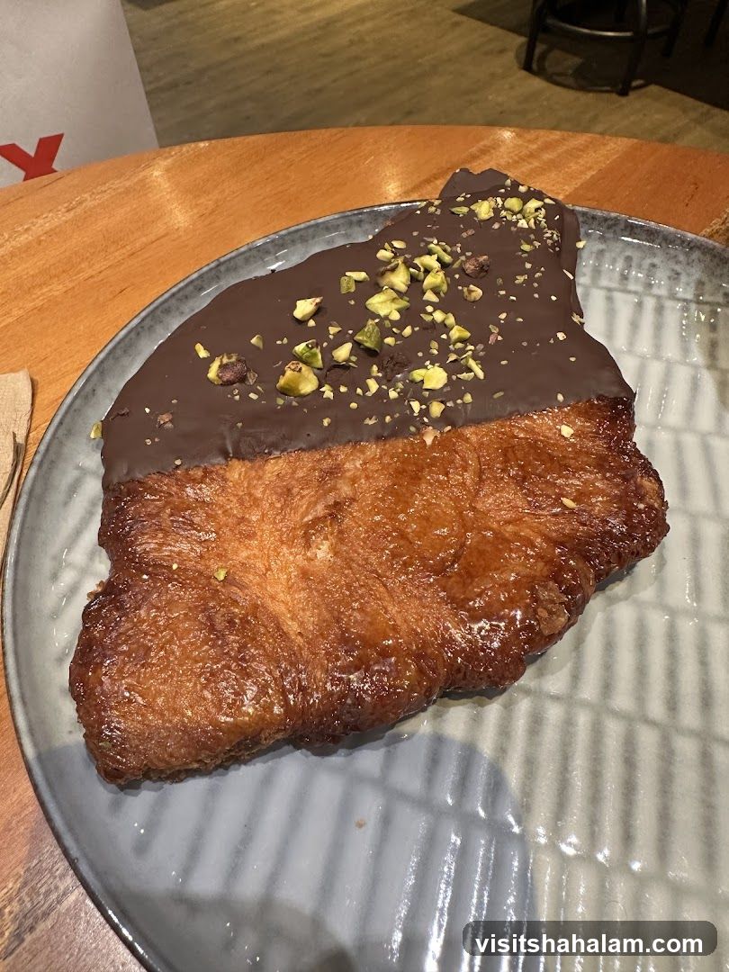 Chocolate and Pistachio Pastry