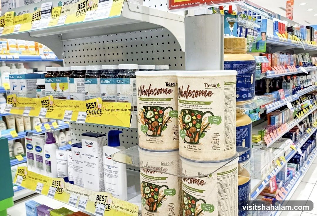 Health and Beauty Products on Shelves