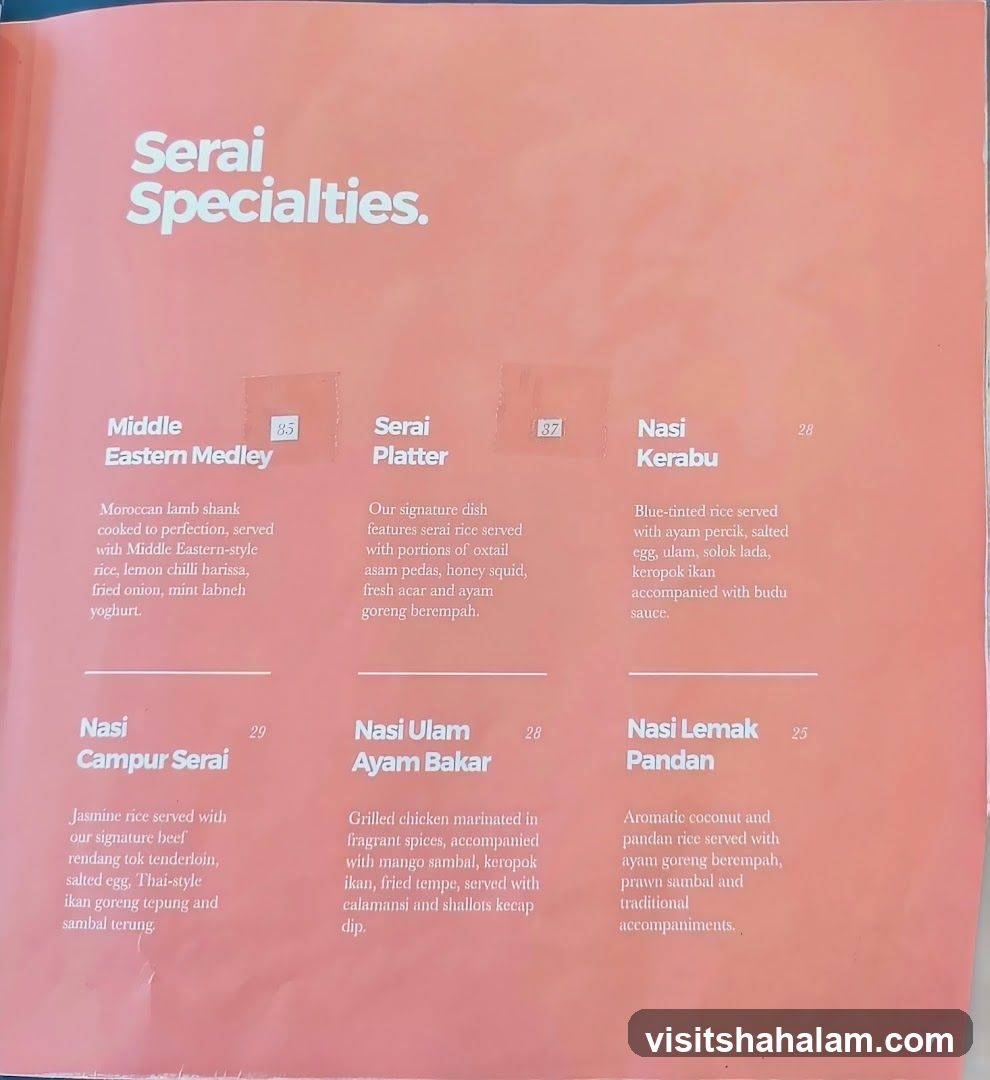 Serai Specialties.