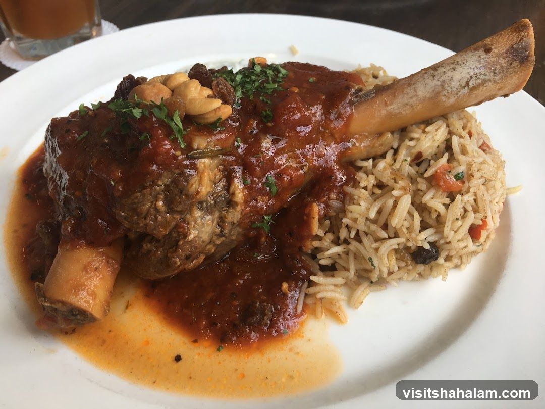 Lamb Shank with Rice