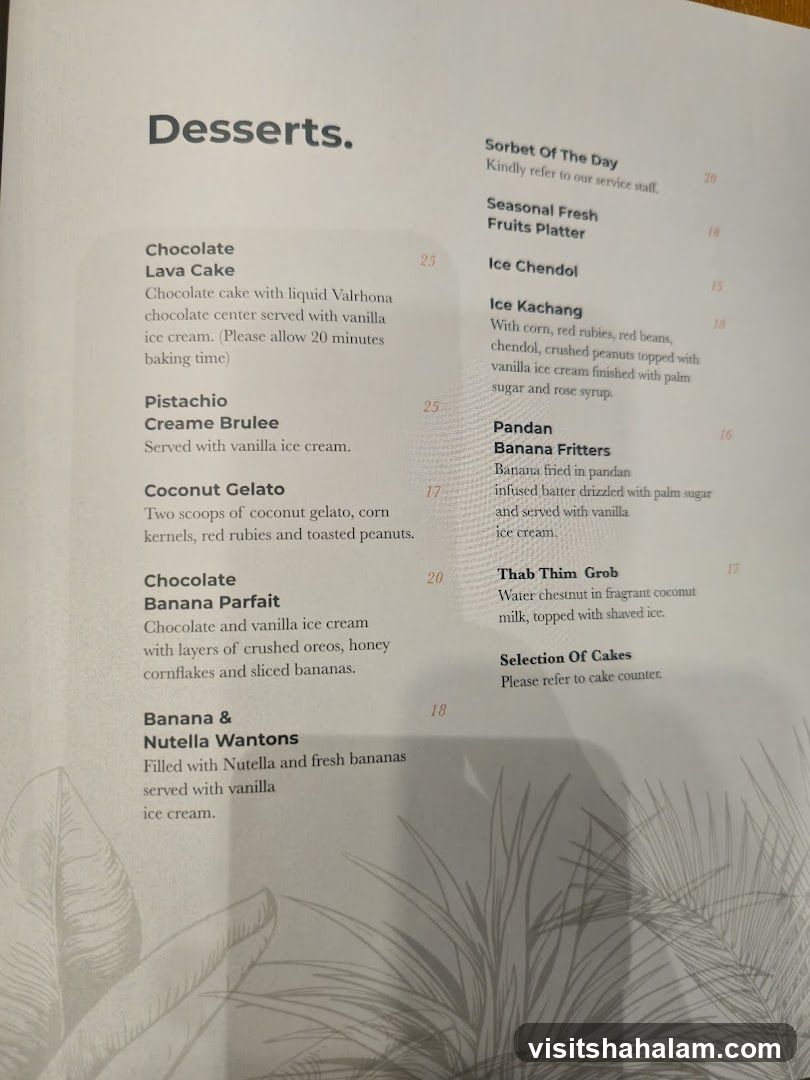 Desserts