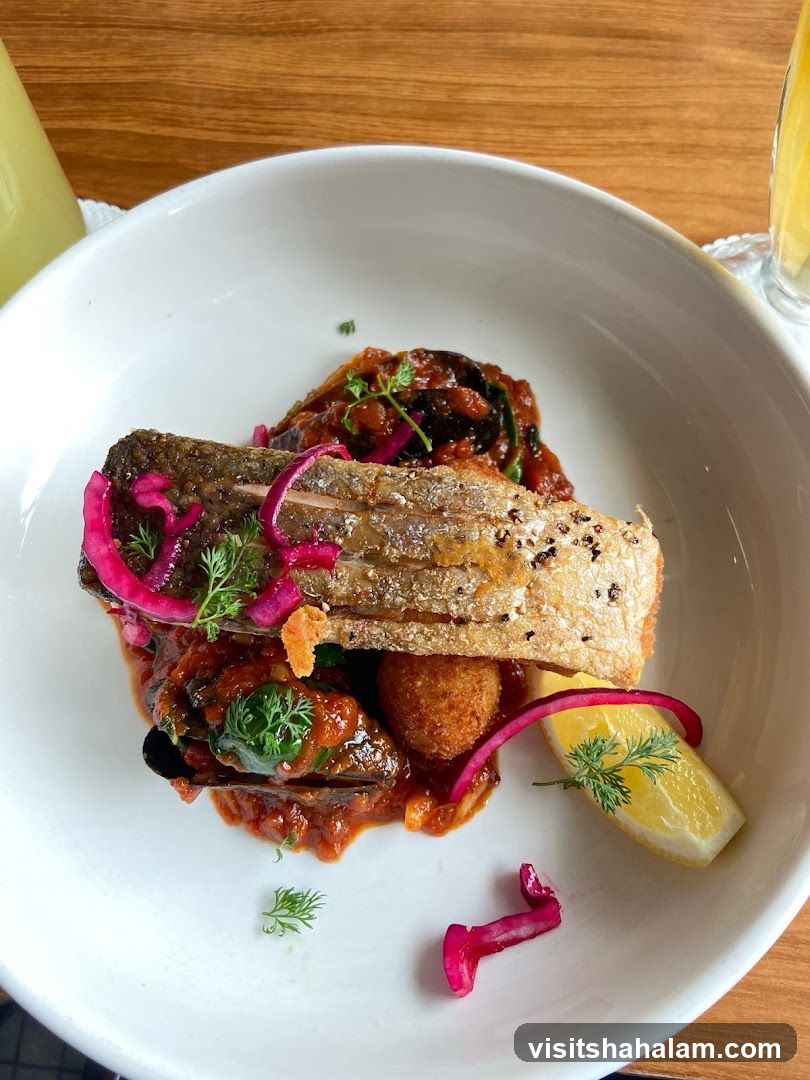 Fish Dish with Mussels and Sauce