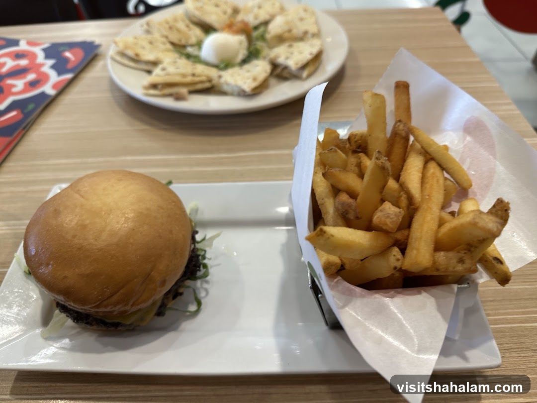 Burger and Fries