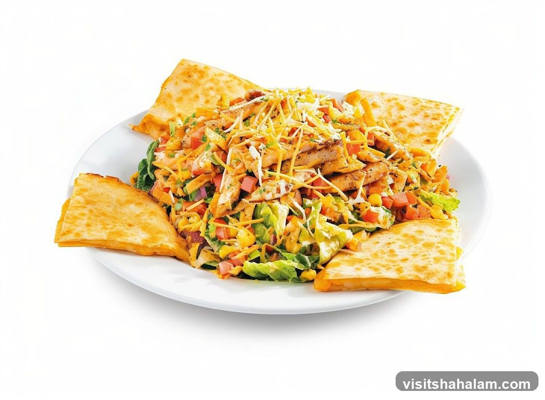 Chicken Quesadilla Salad