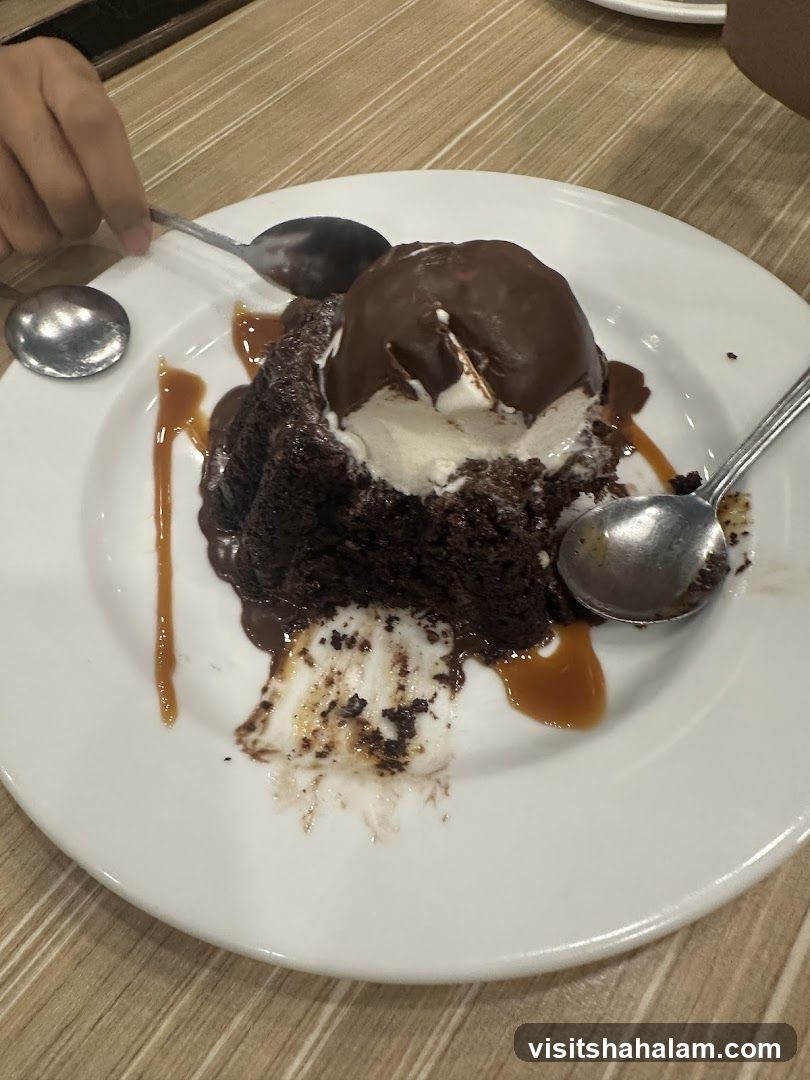 Chocolate Lava Cake with Ice Cream