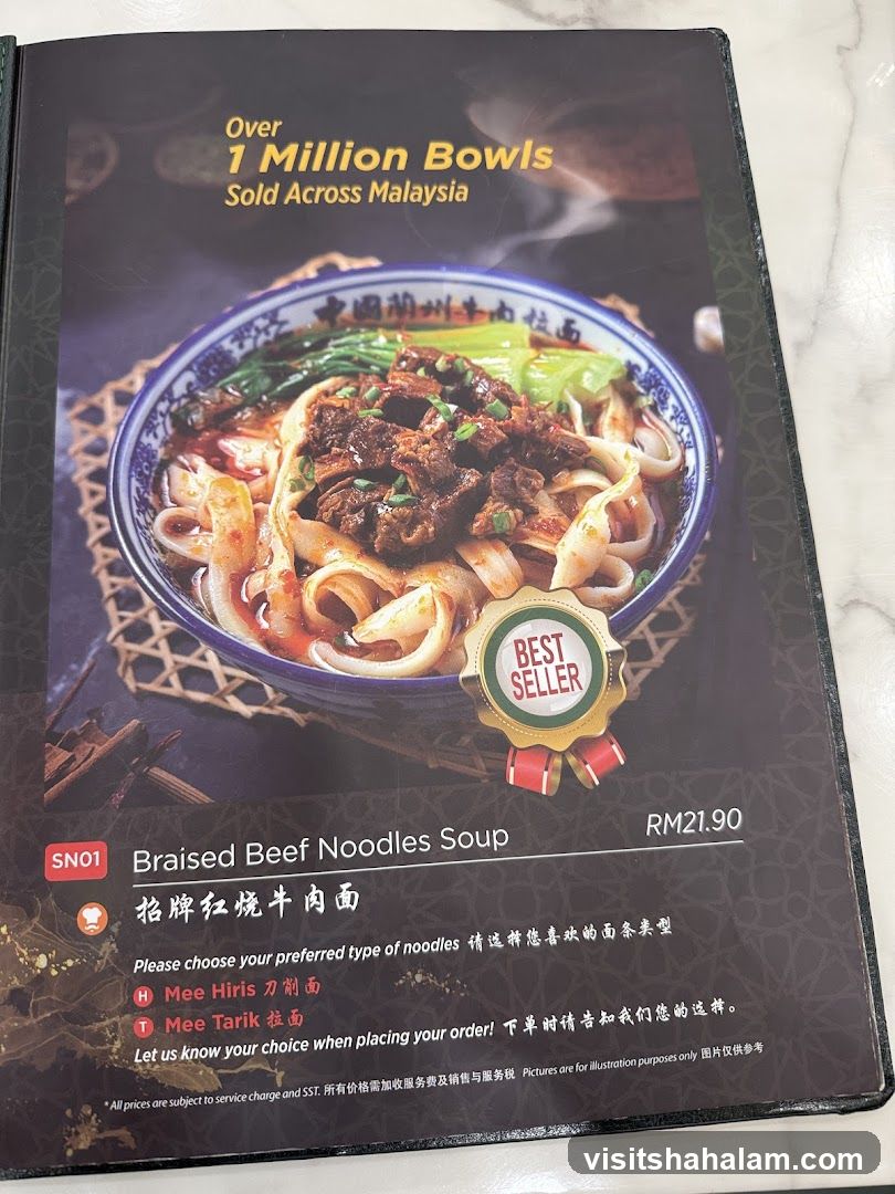 Braised Beef Noodles Soup