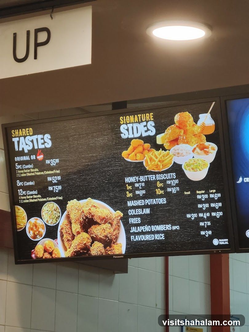 Shared Tastes and Signature Sides Menu