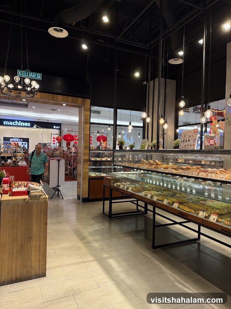 Bakery Interior with Display Cases