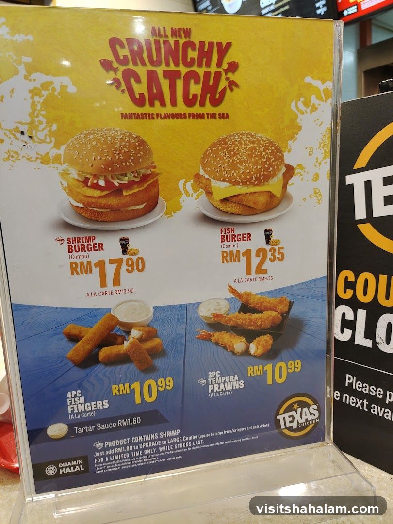 Crunchy Catch Menu