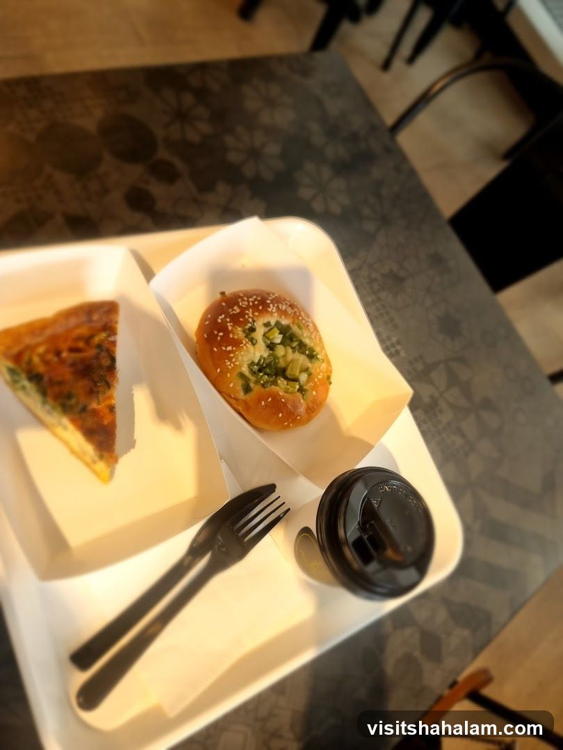 Savory Pastry and Quiche Slice