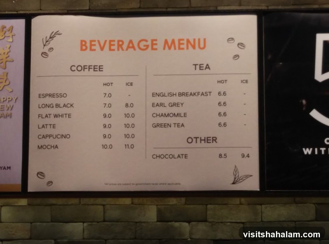 Beverage Menu