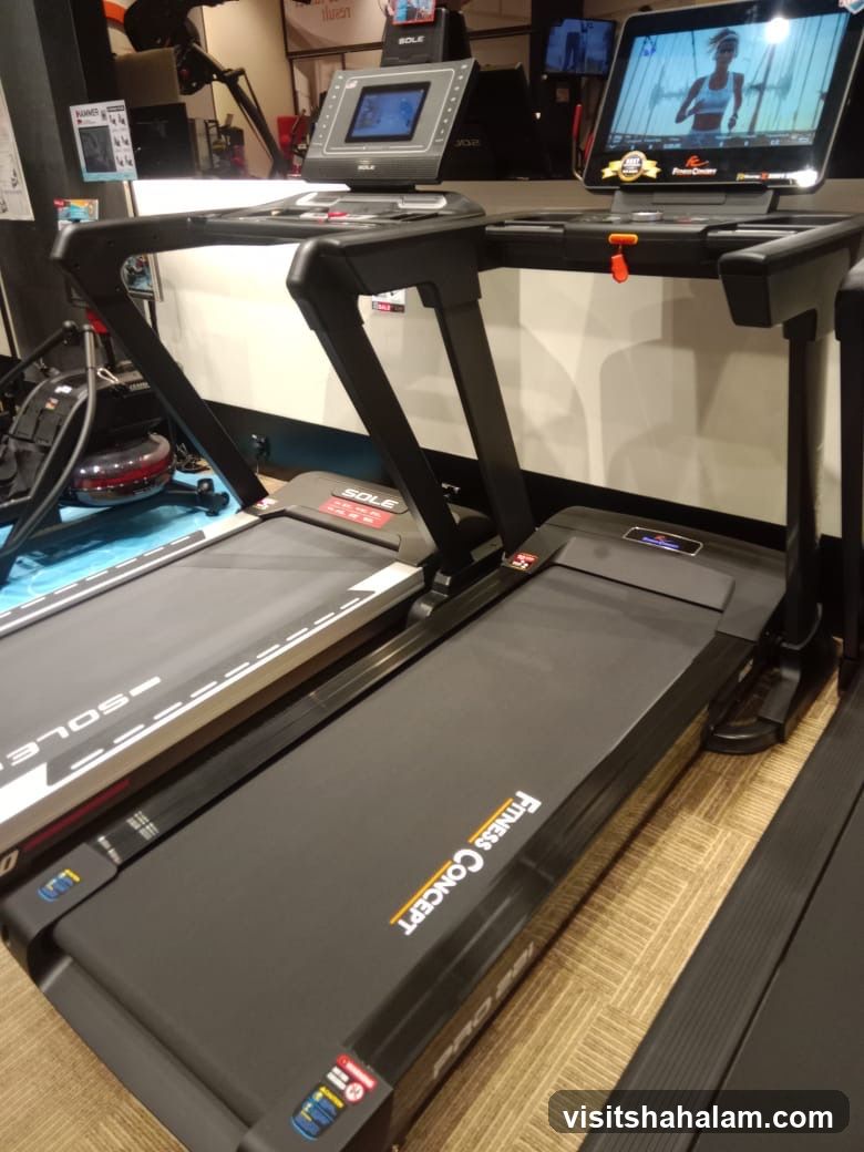 Treadmills on Display