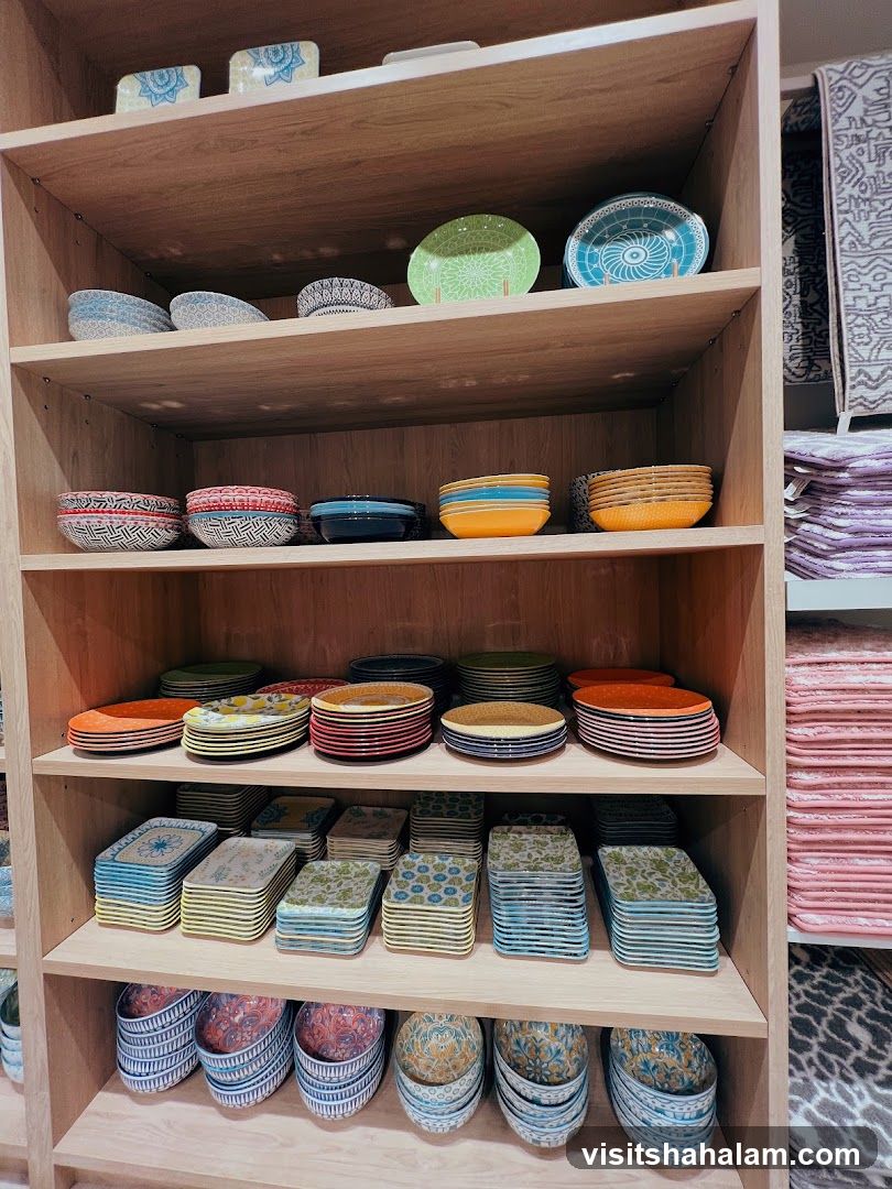 Shelves of Tableware