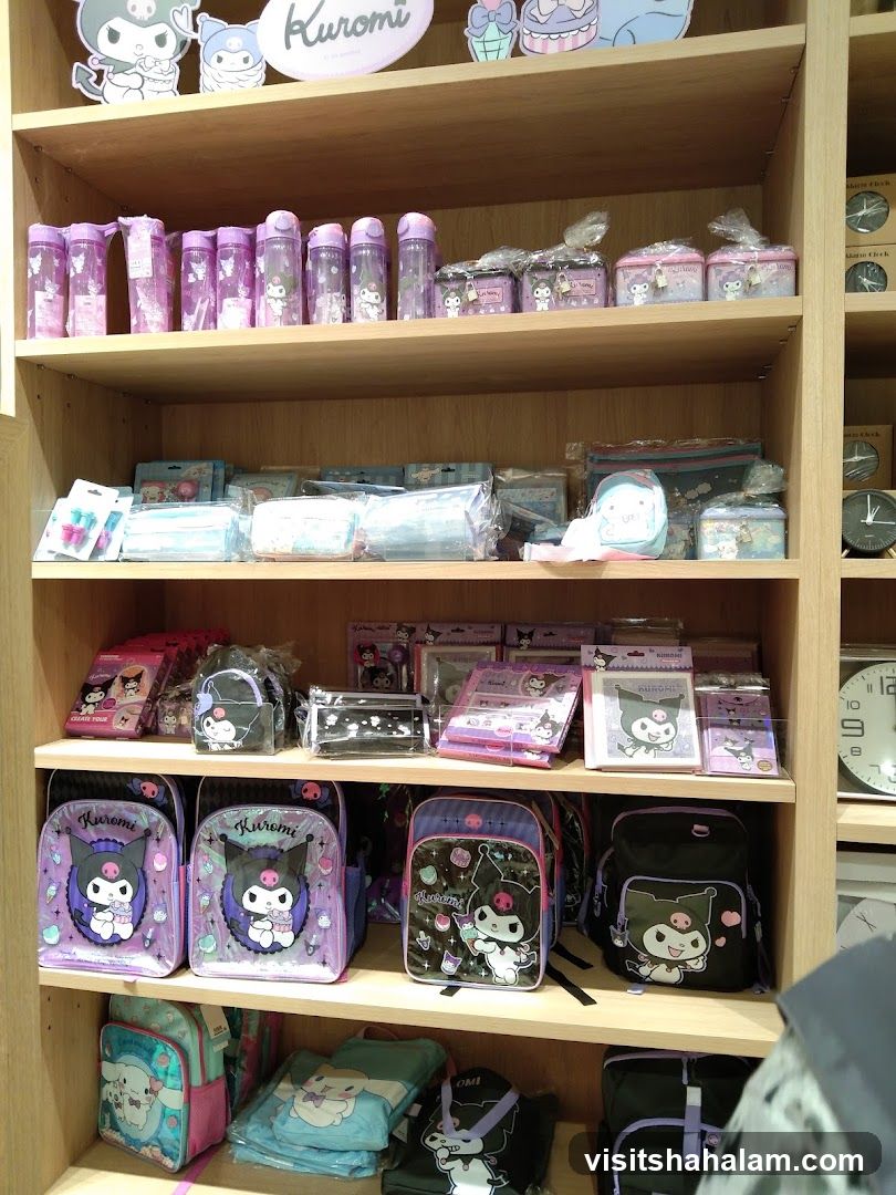Kuromi Merchandise Display