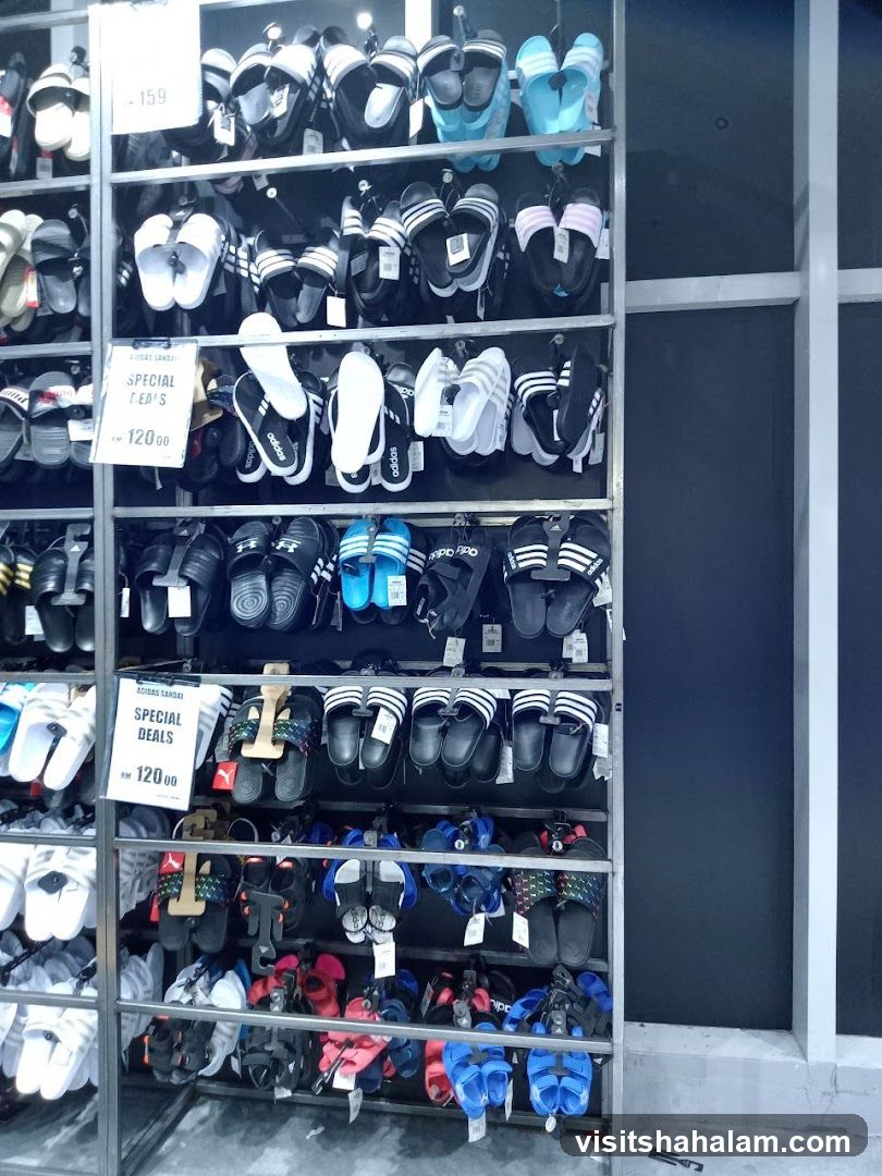 Adidas Sandals Display