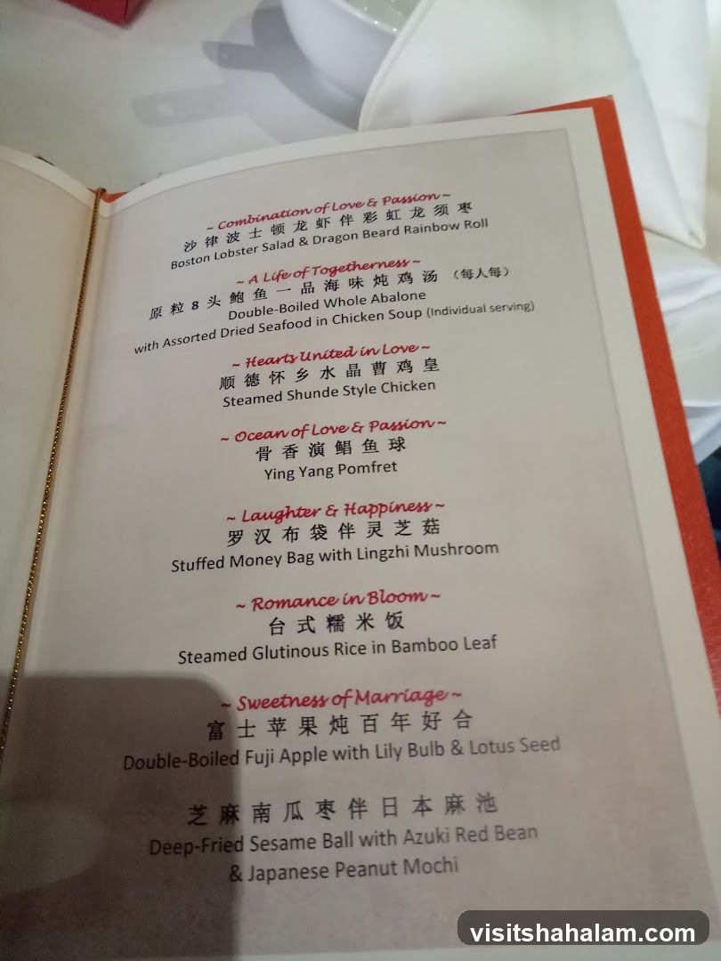 Menu Items