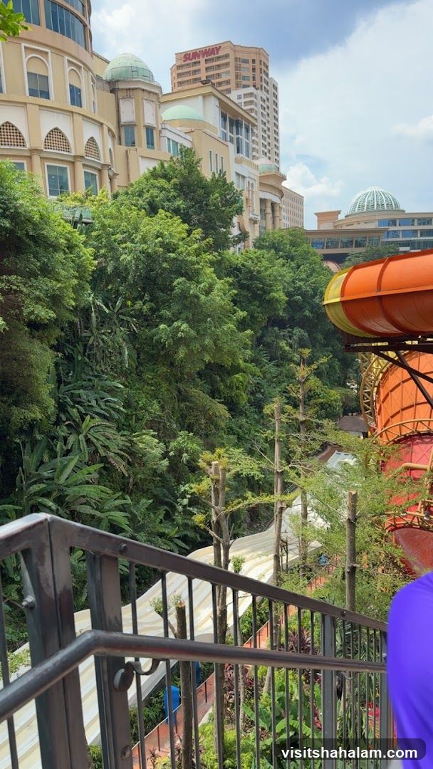 Water Slides and Resort Buildings