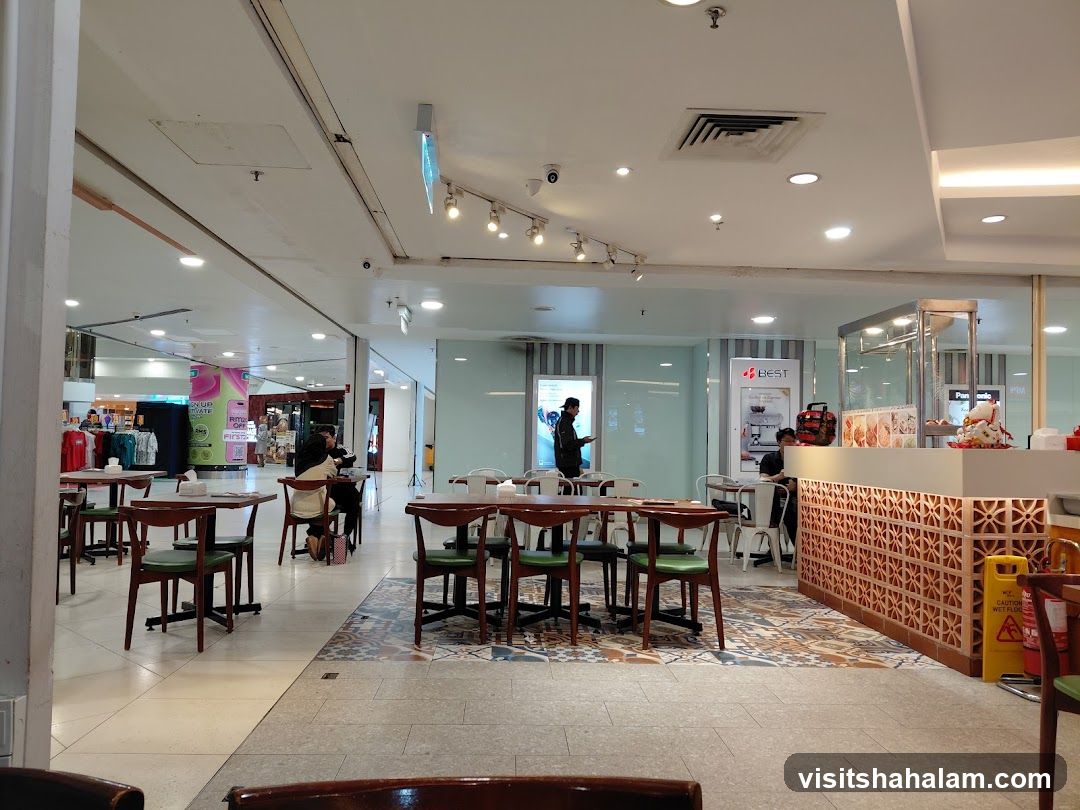 Cafe Interior with Tables and Chairs
