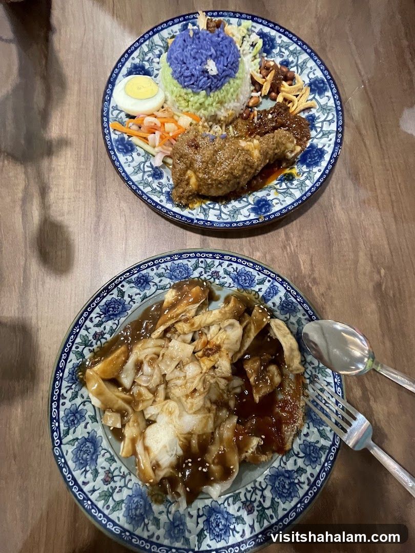 Two Plates of Food