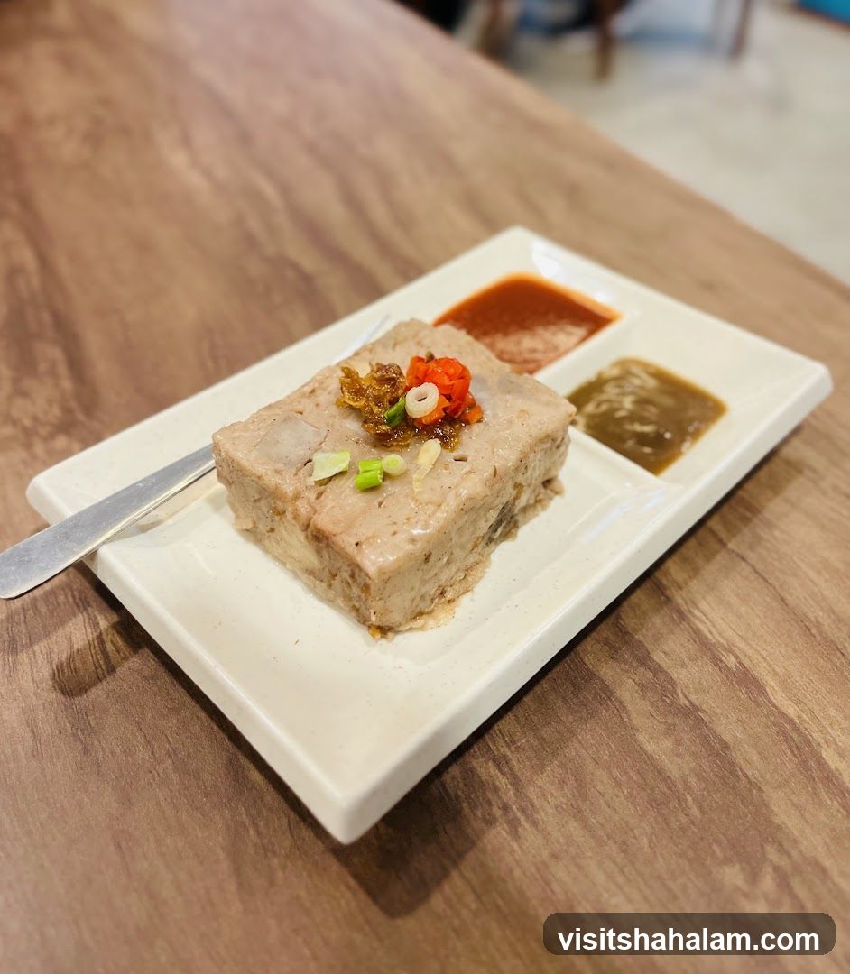 Steamed Savory Cake with Sauces