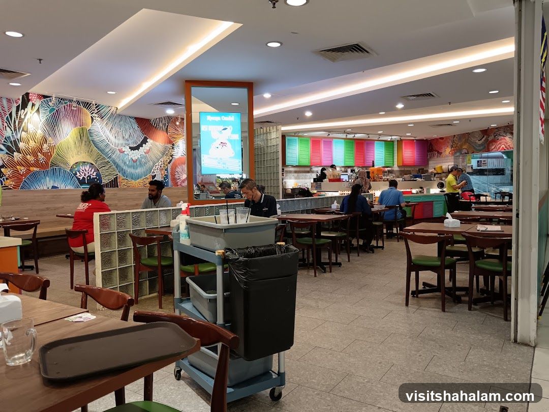Restaurant Interior with Colorful Decor