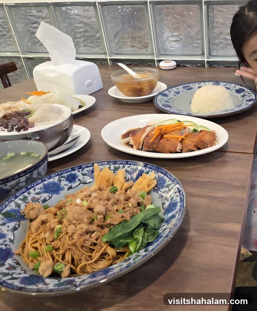 Table with various dishes