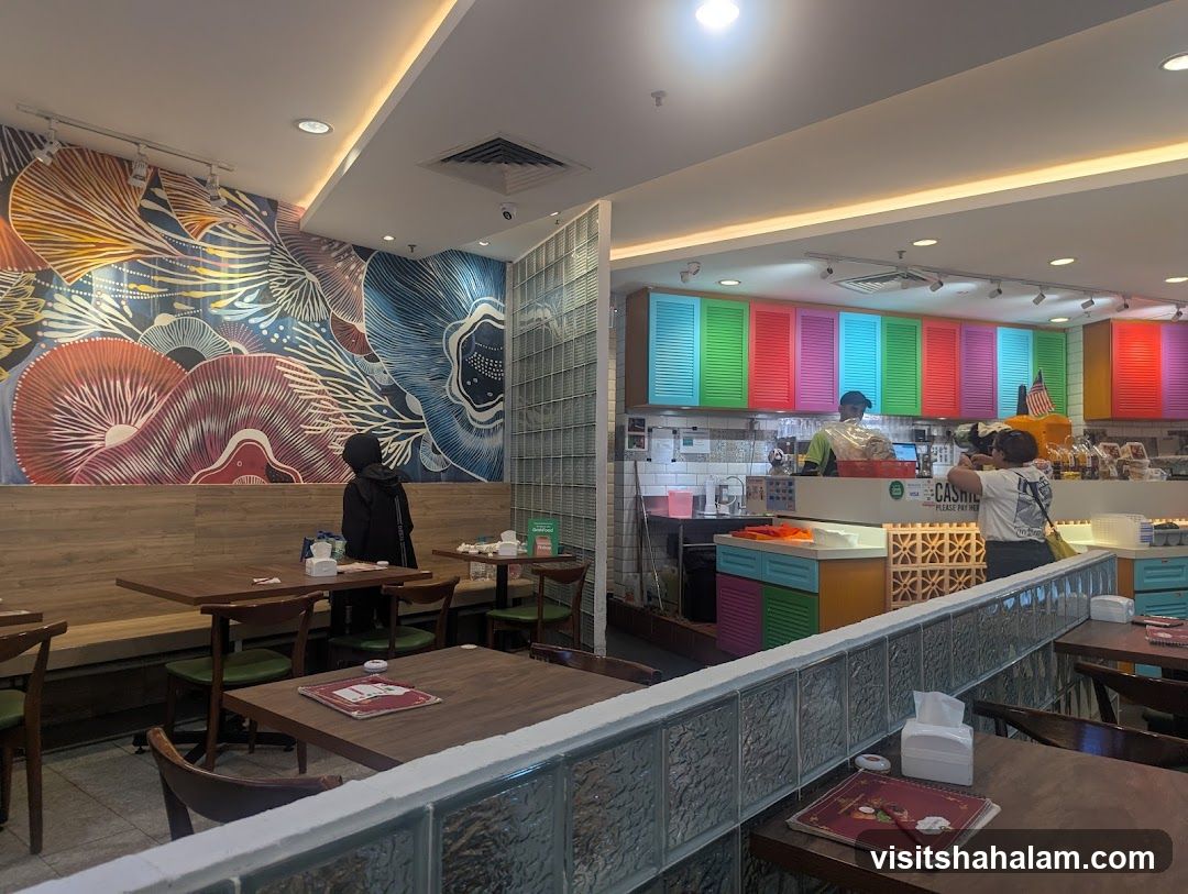 Colorful Cafe Interior