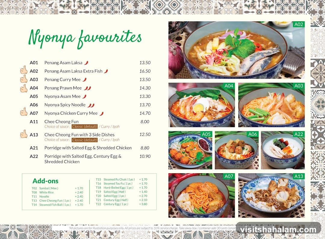 Nyonya favourites