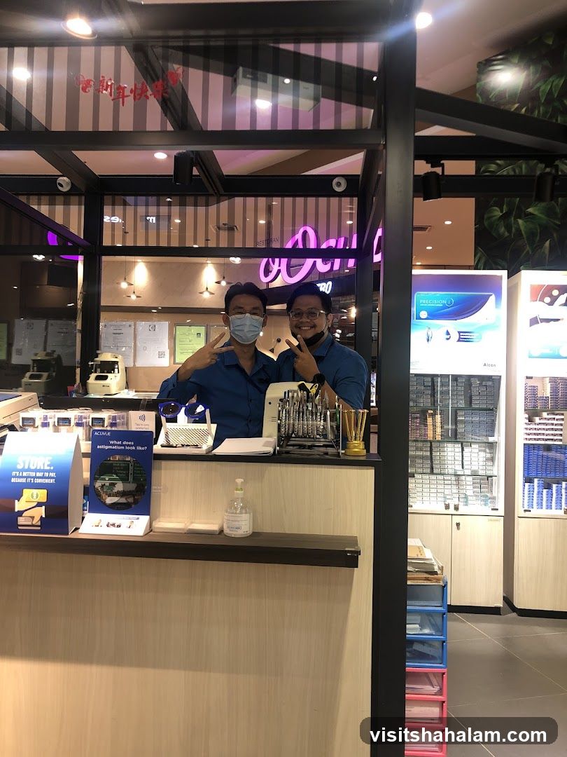Store Counter with Staff