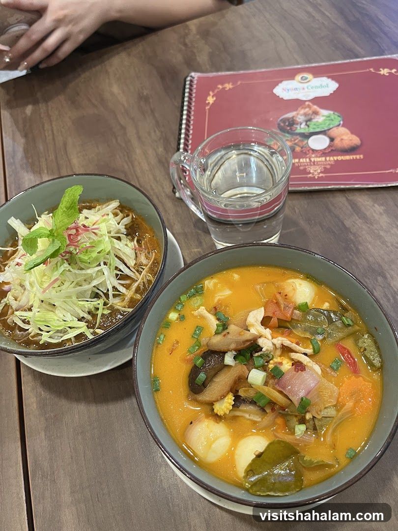 Nyonya Cendol Menu and Dishes