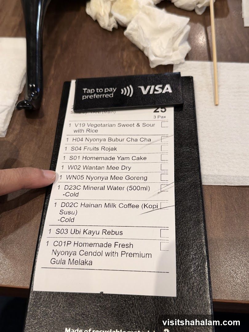 Menu Items