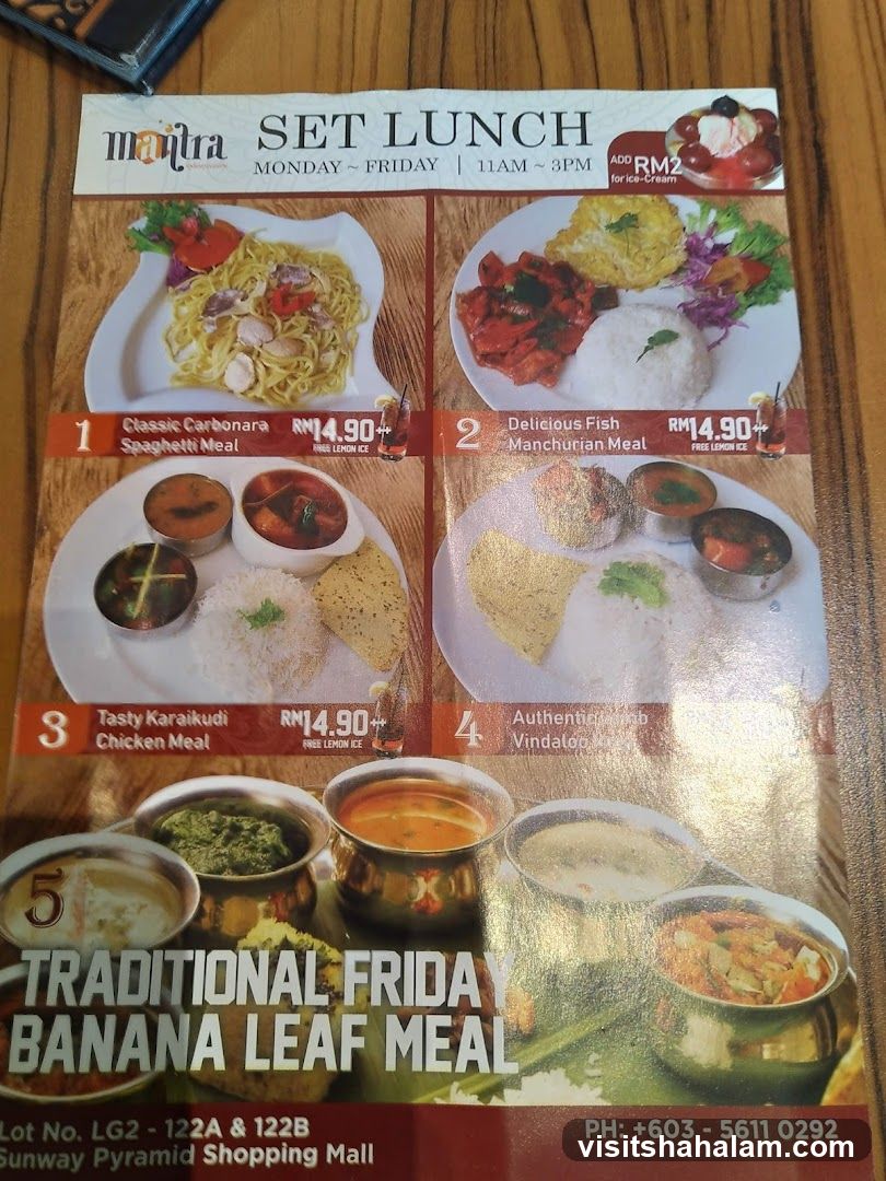 Mantra Set Lunch