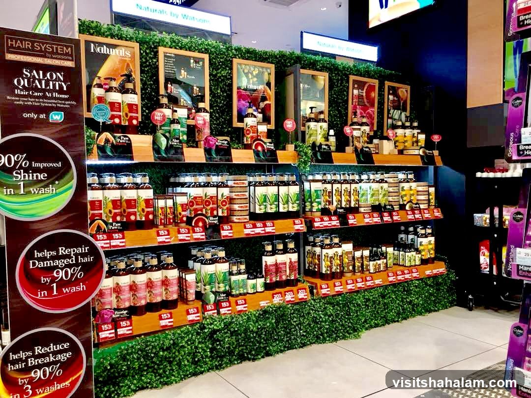 Hair Care Products Display