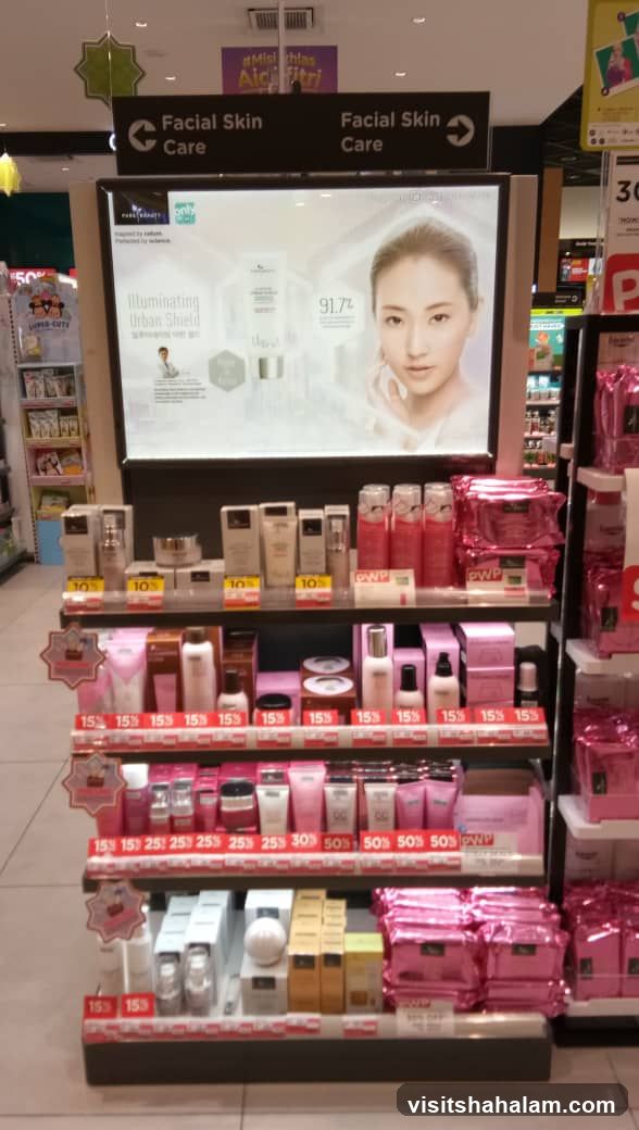 Facial Skin Care Display