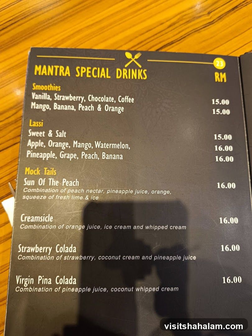 MANTRA SPECIAL DRINKS