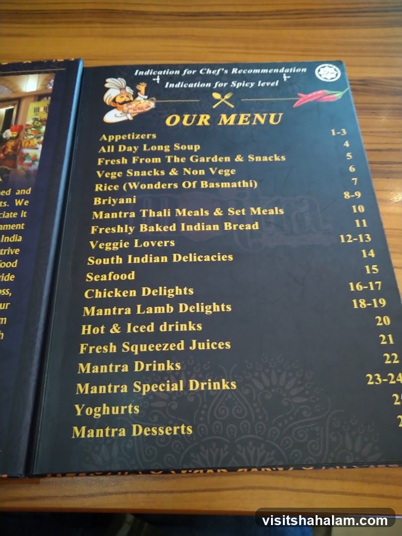 Our Menu