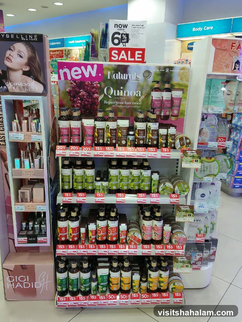 Health and Beauty Product Display