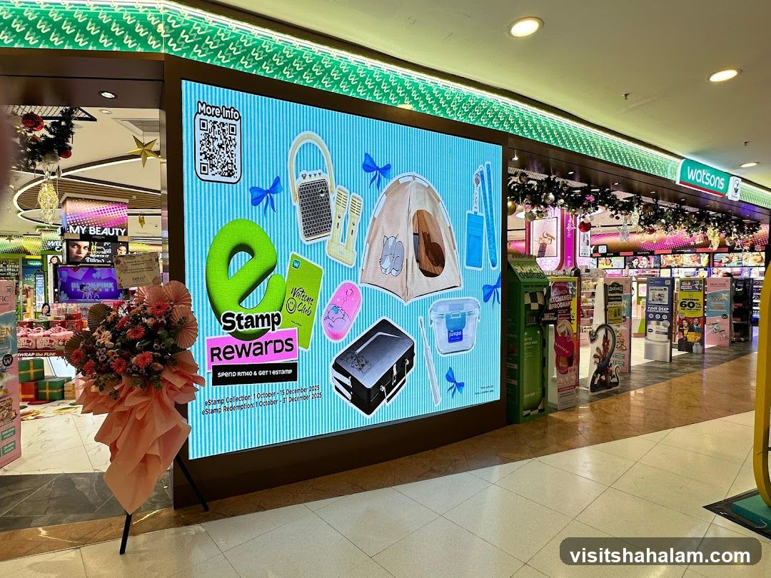 Watsons E-Stamp Rewards Display
