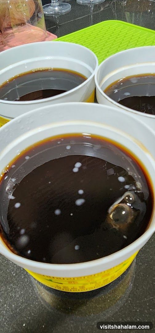 Three Buckets of Dark Liquid