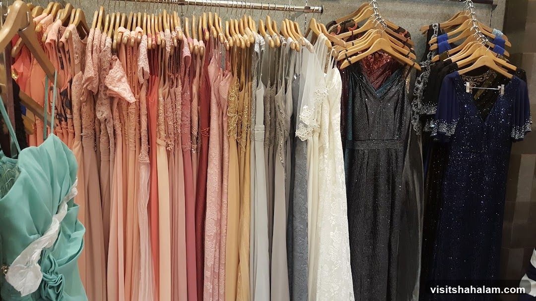 Dresses on display