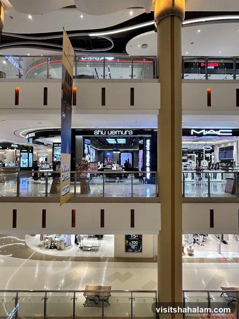 Mall Interior with Shops