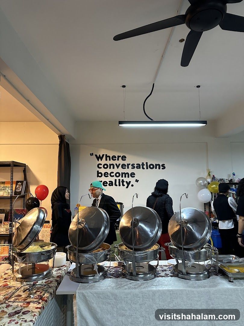 Buffet Setup with Inspirational Quote