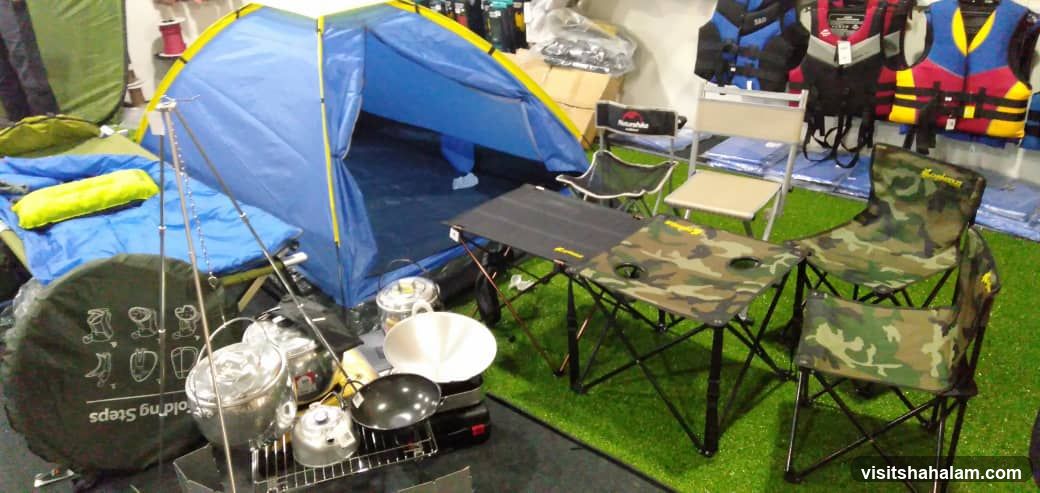 Camping Gear Display