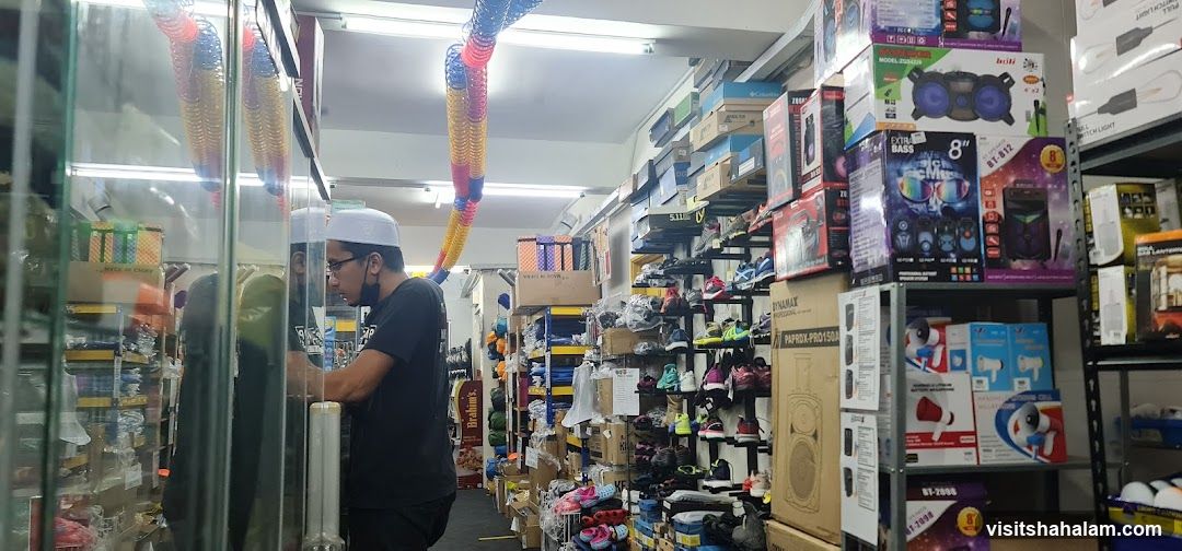Store Interior with Electronics and Footwear