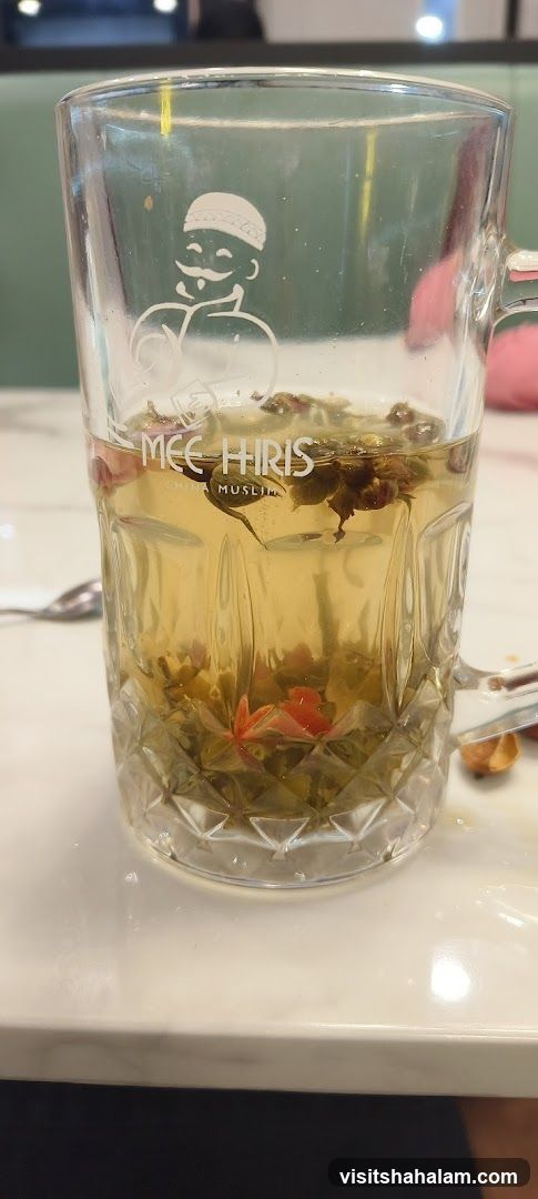 Herbal Tea in a Branded Glass