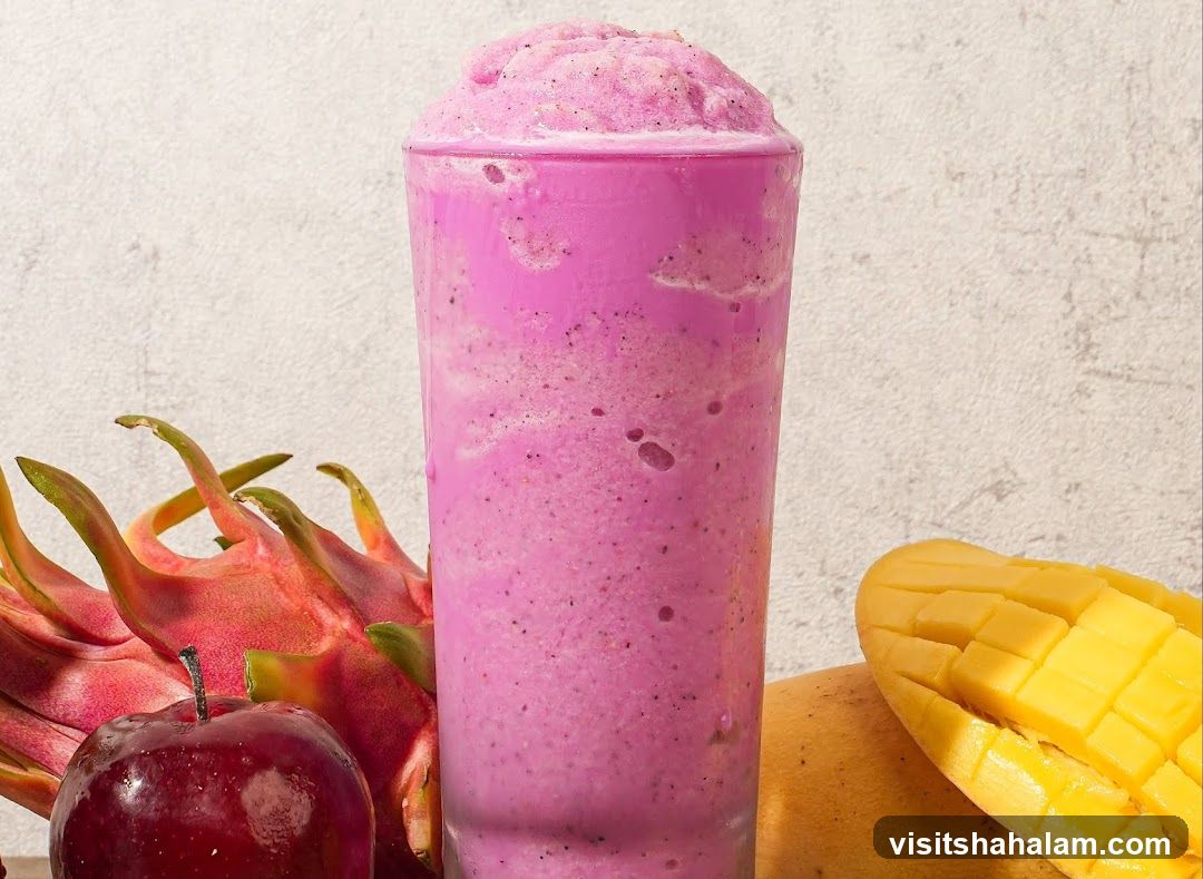 Dragon Fruit Smoothie with Mango and Apple