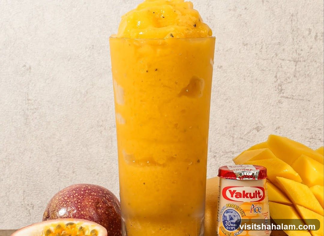 Mango Passion Fruit Smoothie with Yakult