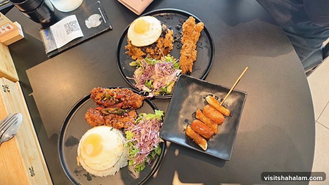 Table with Korean Food