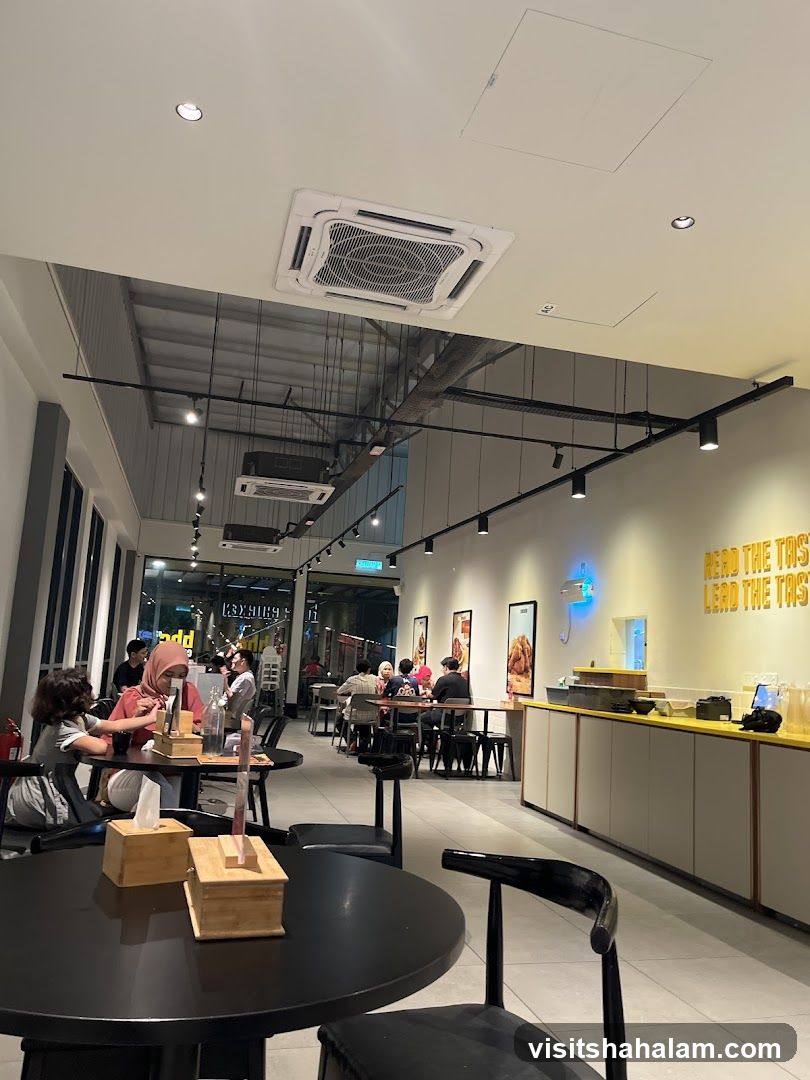 Interior of a restaurant