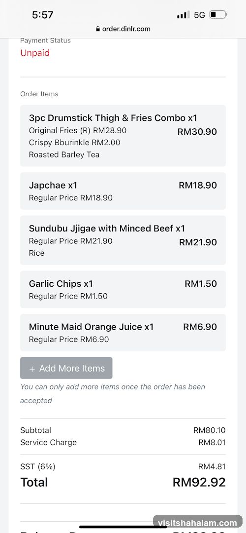 Order Summary
